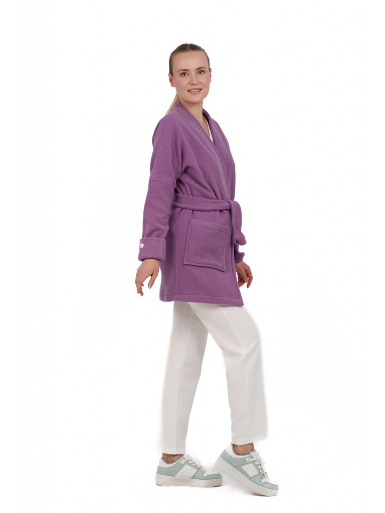 Halat medical dama, Polar Fleece, Lila